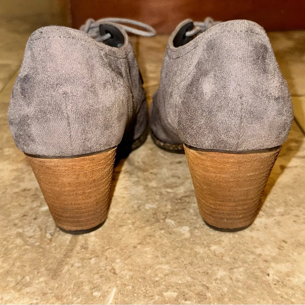 Dr. Scholl’s memory foam cool fit cheer lace up ankle bootie boots gray 8.5 - Picture 9 of 10